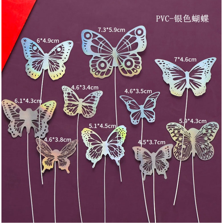1set Wall Stickers 3D Hollow Rosegold Butterfly Decorative Sticker for Home Living Room Bedroom Kids Room双面蝴蝶(2558L) - Image 34
