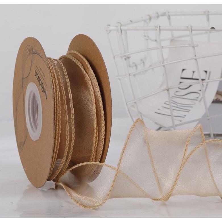 4cm*1yard Plain Fishtail Yarn Ribbon Bouquet Packaging Material Flower Baking Lace Ribbon 鱼尾纱波浪纱丝带纱带 (1924L) - Image 21