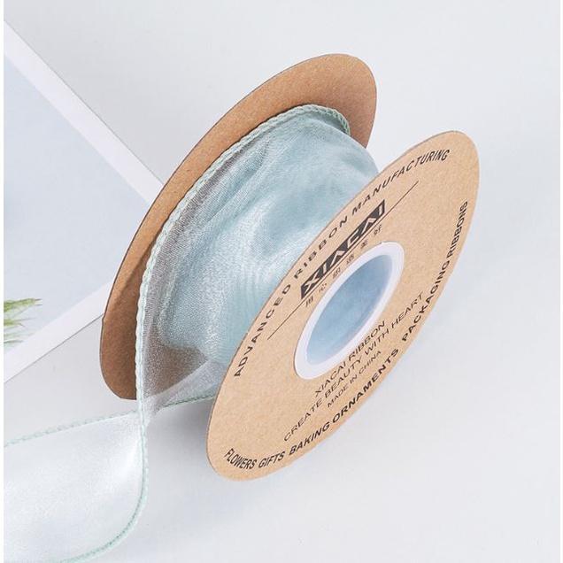 4cm*1yard Plain Fishtail Yarn Ribbon Bouquet Packaging Material Flower Baking Lace Ribbon 鱼尾纱波浪纱丝带纱带 (1924L) - Image 24