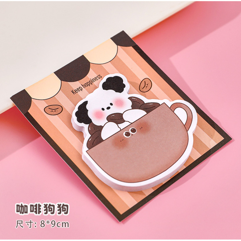 20/30pcs Cartoon Animals Cute Sticky Notes Note Paper Creative Bookmark Self-Adhesive Note Paper School 可爱便签本子(2378L) - Image 24