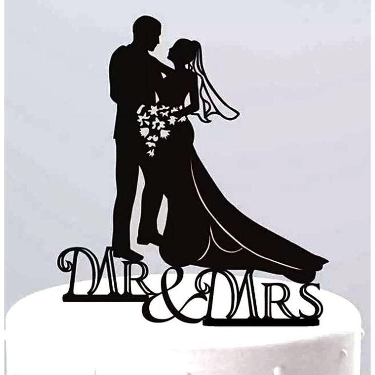 Paper Mr & Mrs Cake Flags Love Heart Wedding Cake Topper Bride Groom Wedding Party Cake Baking Decoration (1305L) - Image 21