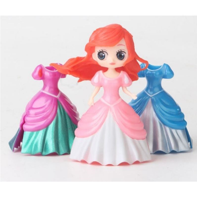 1set Disney Princess toys dolls frozen Elsa Anna Snow White Bella Magic clip Dress clothes change Figures Dolls (875L) - Image 12