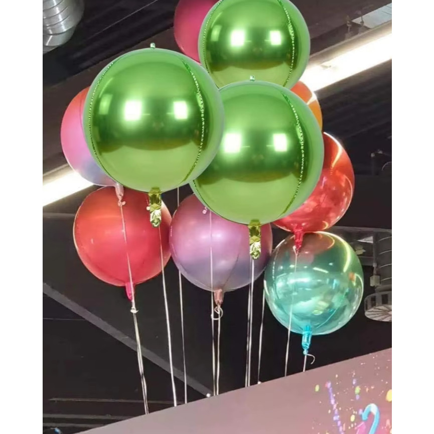 New Laser Gradient Color Baby Shower 4D Ball Party Supplies Reusable Fashion Favors 22 inch Party Decor(306L) - Image 7