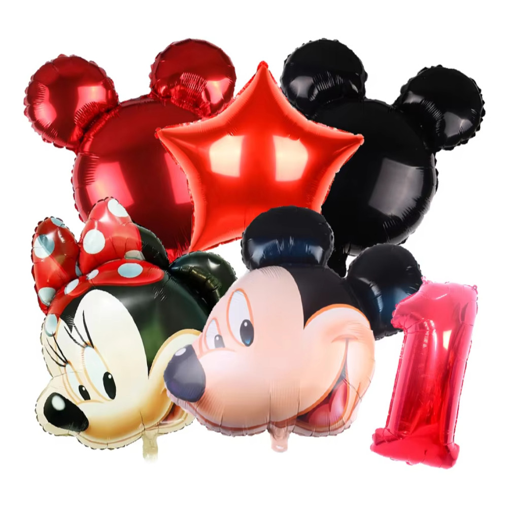 1pc 78*63cm Mickey Mouse Minnie head foil balloon Kids Birthday Party Decoration Baby Shower Supplies(153L) - Image 9