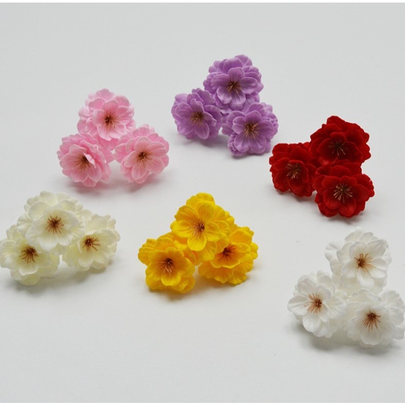 SAKURA Flower Cherry Blossom Handmade Soap Flower With Hand Gift Box Decoration 樱花香皂花头肥皂花 (648L)