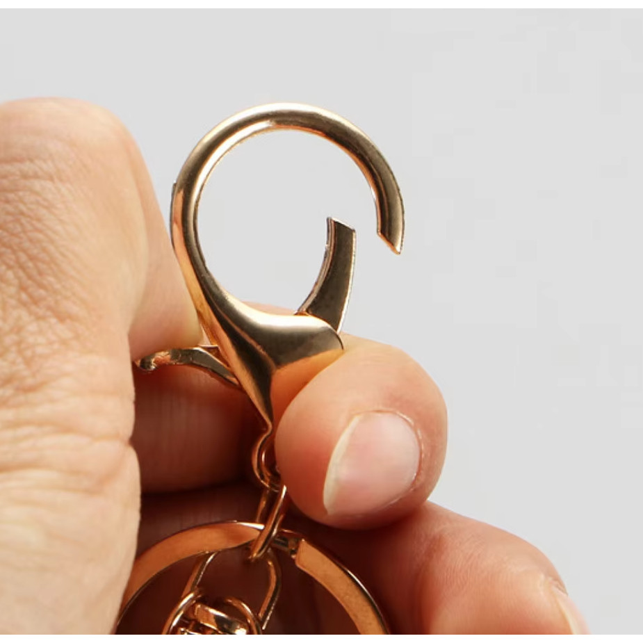 1pc 30mm Multiple Colors Key Chains Rings Round Golden Gold-Plate Hook Lobster Clasp Keychain(1456L) - Image 8