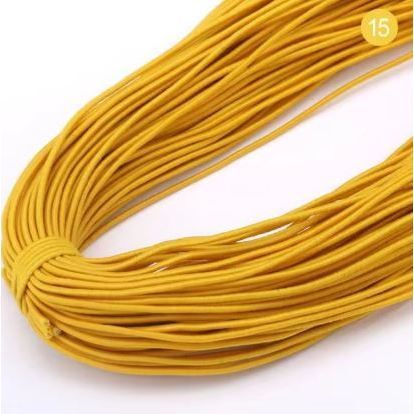 5yard 1mm~2mm Round High Elastic Sewing Elastic Band Fiat Rubber Band Waist Band Stretch 弹力绳 (1946L) - Image 16
