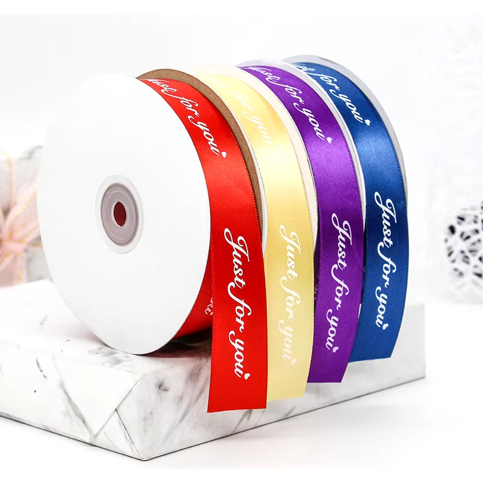 5M 25mm Printed Polyester Ribbon for Wedding Christmas Party Decorations DIY Bow Craft Ribbons Card Gift Wrapping(1404L) - Image 9