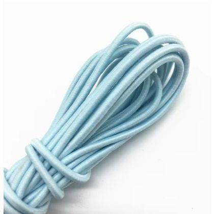 5yard 1mm~2mm Round High Elastic Sewing Elastic Band Fiat Rubber Band Waist Band Stretch 弹力绳 (1946L) - Image 14