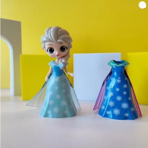1set Disney Princess toys dolls frozen Elsa Anna Snow White Bella Magic clip Dress clothes change Figures Dolls (875L) - Image 20