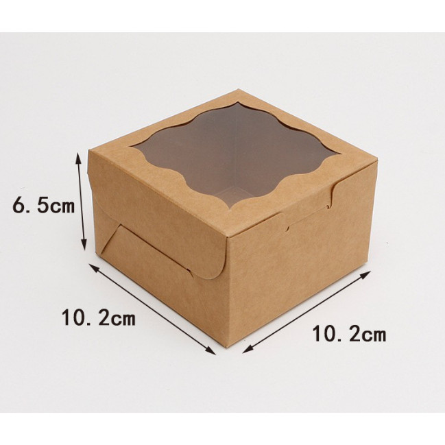 1pc Cookie Boxes, Bakery Boxes, Brown Kraft Cake Boxes with Window, for Pies, Donuts,Pastry, Baking Tools蛋糕盒(2290L) - Image 16