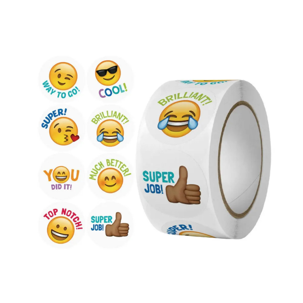 50-500pcs 8 Kinds of Expression Smiley Face Reward Stickers for Kids Game Toy Labels Festival Birthday可爱搞怪笑脸贴纸(2443L) - Image 7