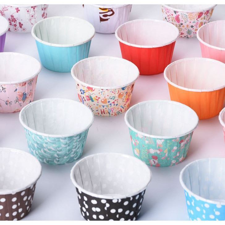 10pcs/pack Cup Baking Multicolor Cake Paper Cup Wedding Greaseproof (3030L)