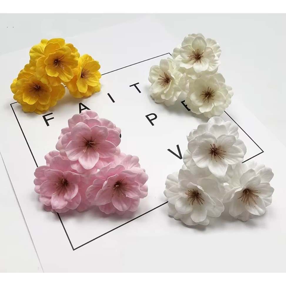 SAKURA Flower Cherry Blossom Handmade Soap Flower With Hand Gift Box Decoration 樱花香皂花头肥皂花 (648L) - Image 5