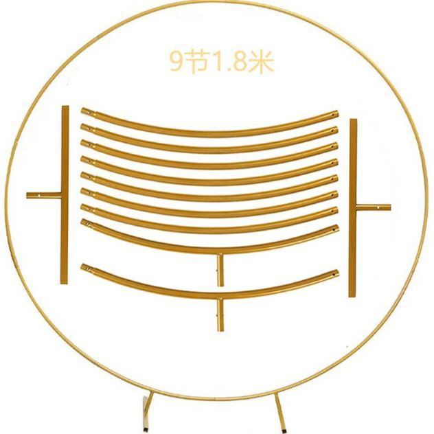 Round Backdrop Stand Metal Circle Balloon Arch Frame Kit Circle Arch Stand for Valentine's Day Wedding (2095L) - Image 7