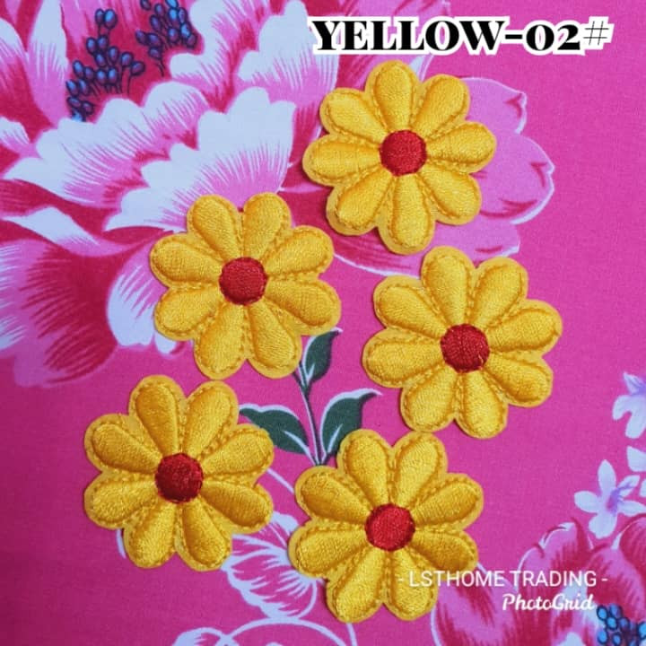 3.5cm Daisy Sunflower Flower Embroidery Patch Iron On Patches For Clothing Thermoadhesive Patches On Clothes DIY(3086L) - Image 13