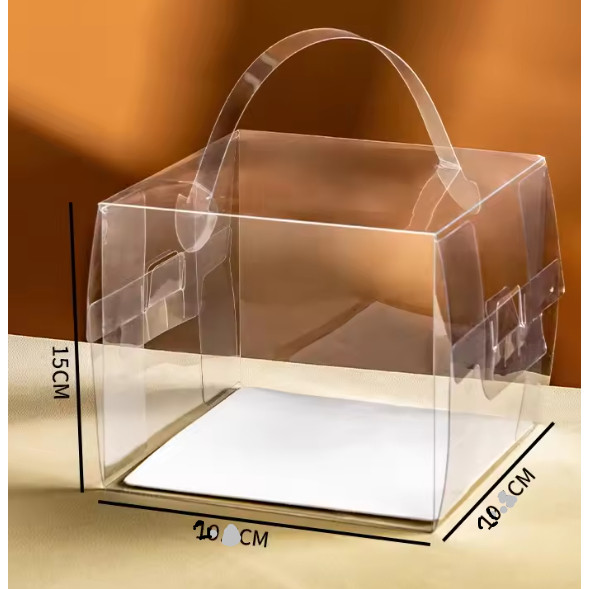 2/4/5/6/8inch Cake Boxe Clear Plastic Packaging Box Transparent Dessert Cupcake Packaging Container Wedding Party(1434L) - Image 13