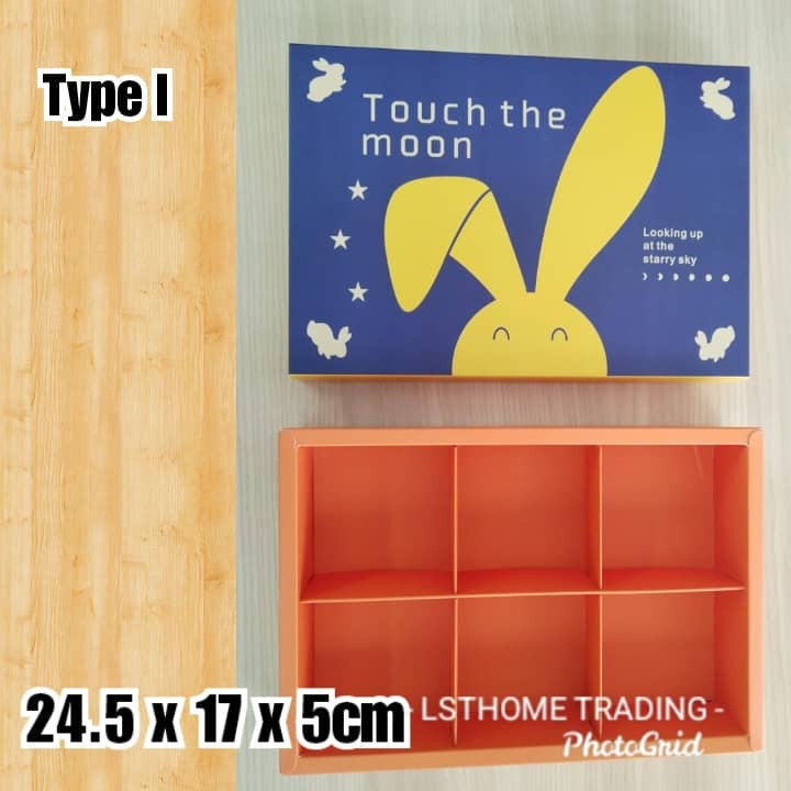 Rabbit Mooncake Boxes Cookies Cake Candy Plastic Bag For Birthday Wedding Party Festival Paper Packaging(1438L) - Image 12