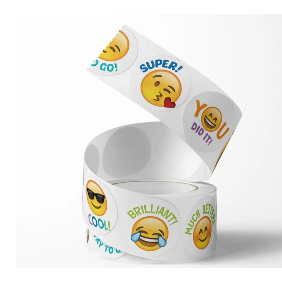 50-500pcs 8 Kinds of Expression Smiley Face Reward Stickers for Kids Game Toy Labels Festival Birthday可爱搞怪笑脸贴纸(2443L) - Image 8