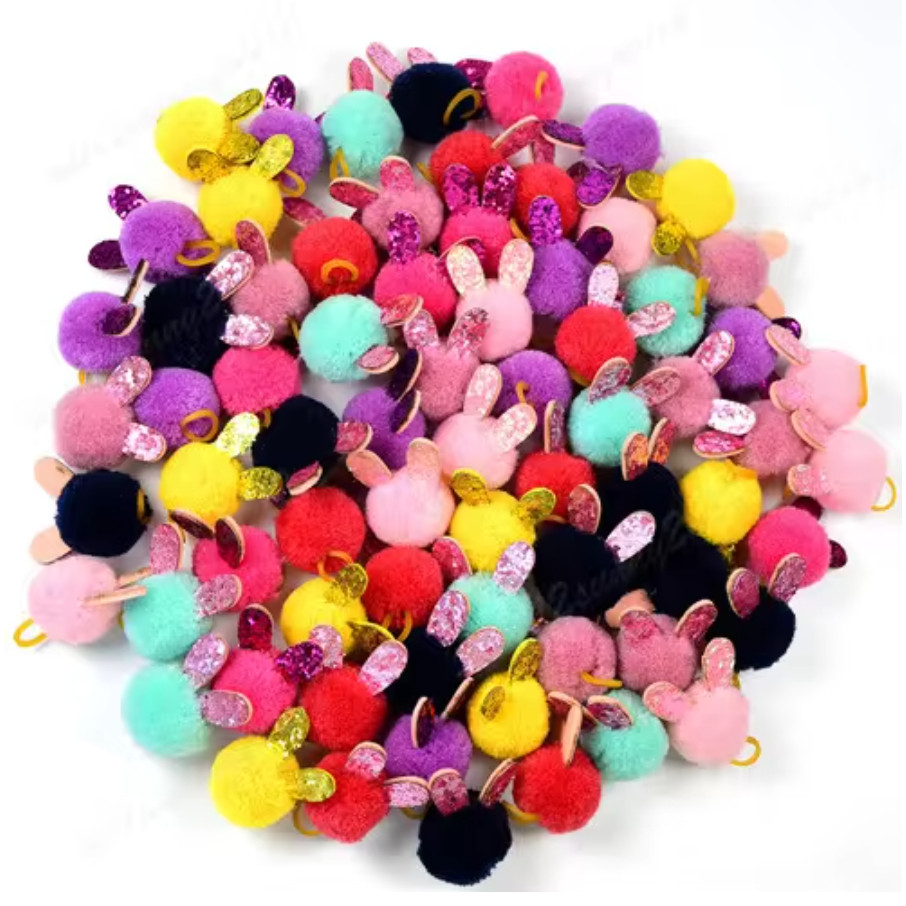 10pcs 2cm Multi-Color Gold Powder Rabbit ears padded applique Crafts for garment accessories and Girl Hair Jewelry(1707L - Image 7