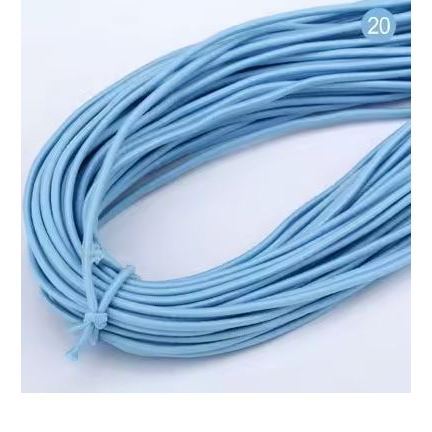 5yard 1mm~2mm Round High Elastic Sewing Elastic Band Fiat Rubber Band Waist Band Stretch 弹力绳 (1946L) - Image 19