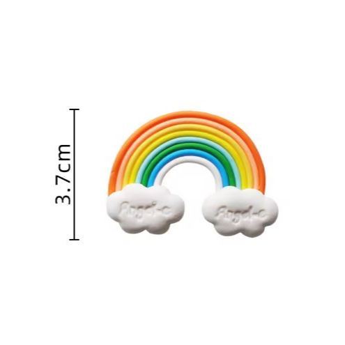 Mini Cute Rainbow/beauty girl taking balloon Cake Topper Unicorn Birthday Party Supplies Gift Rainbow Cake Topper(1251L) - Image 9