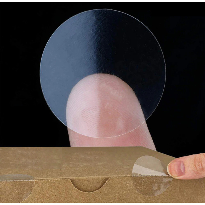 Transparent Self-adhesive Sealing Stickers 2cm/3cm Round Transparent Gift Packaging Seal Labels透明圆形密封口贴(2421L) - Image 3