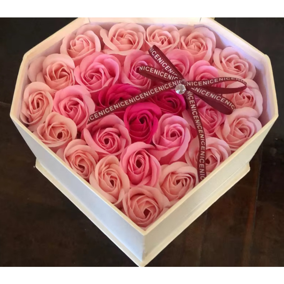 25pcs 5 Layer Rose Soap Flower Head Wedding Valentine's Day Christmas Gift DIY Artificial Flowers Home Decor(2082L) - Image 8
