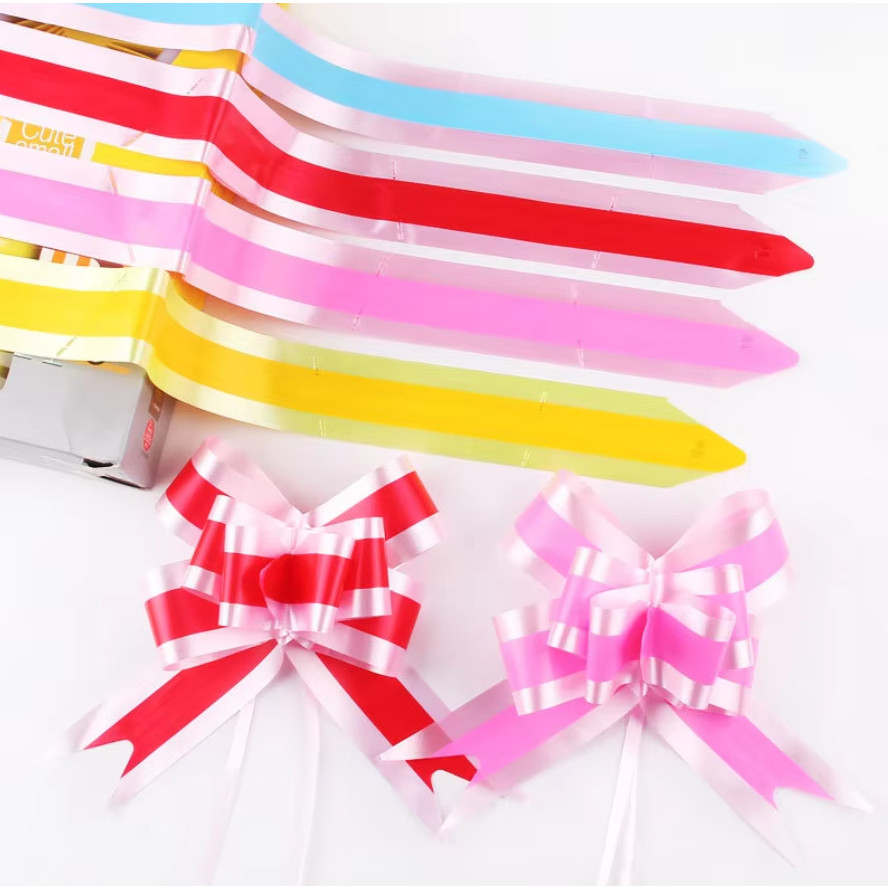 5pcs/bag 50# Colors Organza Pull Bows Ribbon Wedding Centerpieces Wedding Car Decoration Gift Packaging Packing(234L) - Image 7