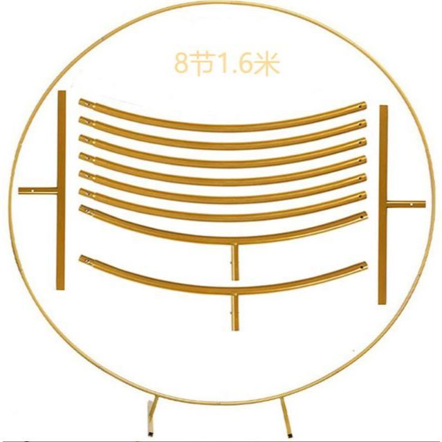 Round Backdrop Stand Metal Circle Balloon Arch Frame Kit Circle Arch Stand for Valentine's Day Wedding (2095L) - Image 11