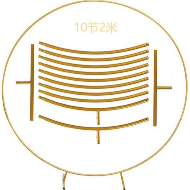 Round Backdrop Stand Metal Circle Balloon Arch Frame Kit Circle Arch Stand for Valentine's Day Wedding (2095L) - Image 12