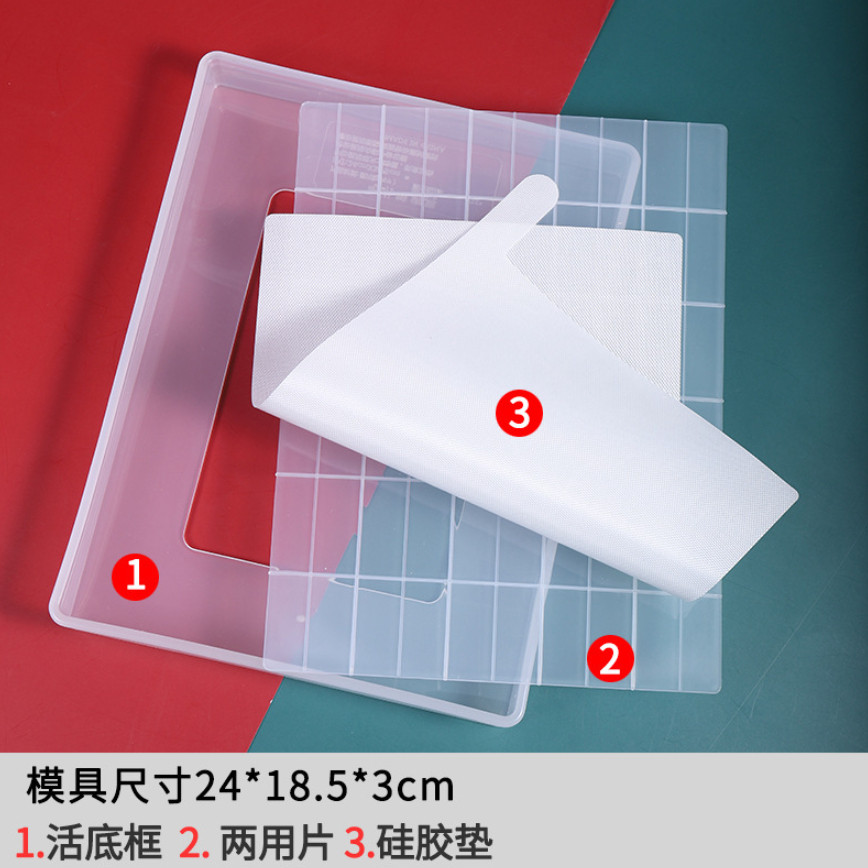 Nougat Dish Tools Set Handmade Snowflake Crisp Making Cutting Mold Plate Non-Stick Baking Diy Kitchen 雪花酥模具(2734L) - Image 10