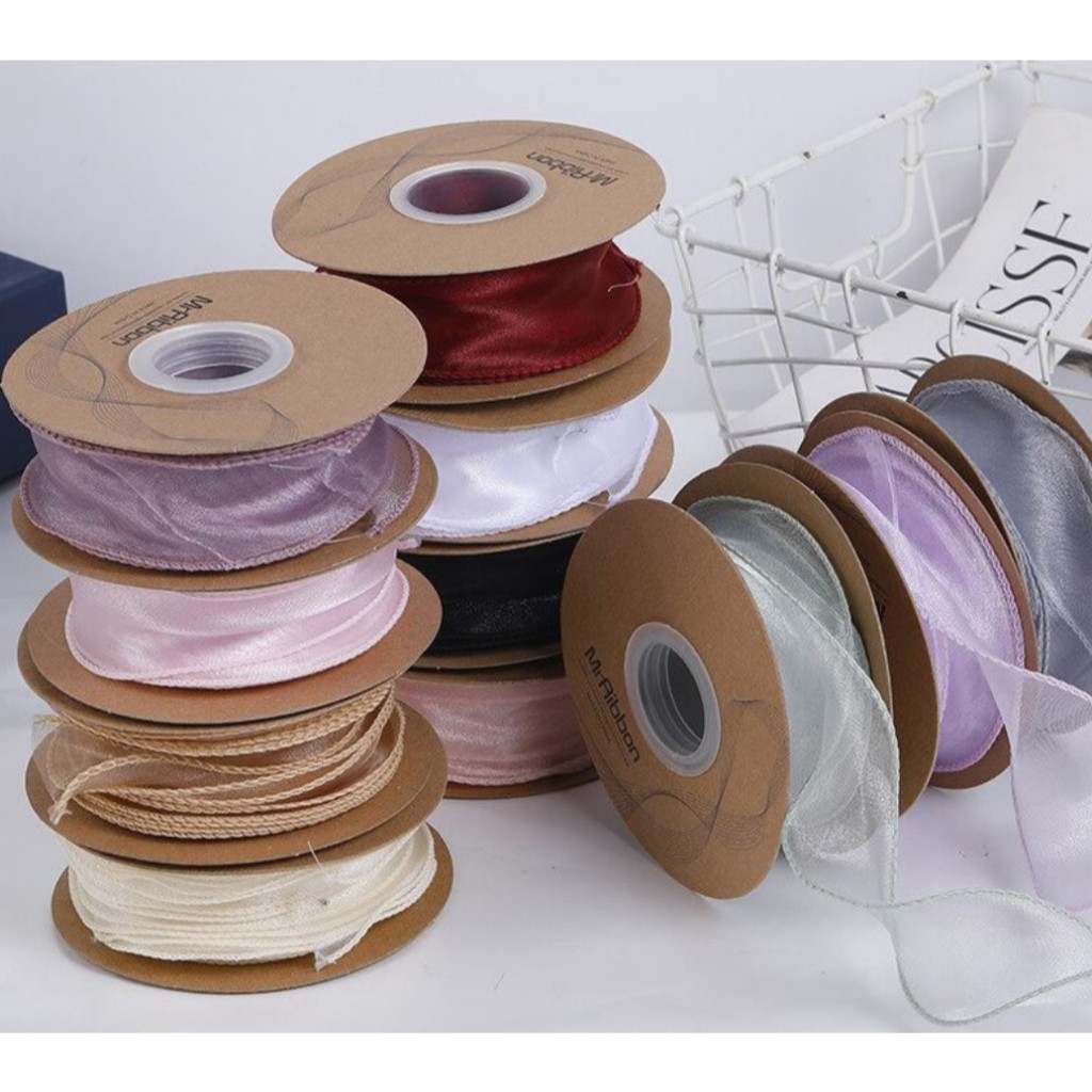 4cm*1yard Plain Fishtail Yarn Ribbon Bouquet Packaging Material Flower Baking Lace Ribbon 鱼尾纱波浪纱丝带纱带 (1924L) - Image 3