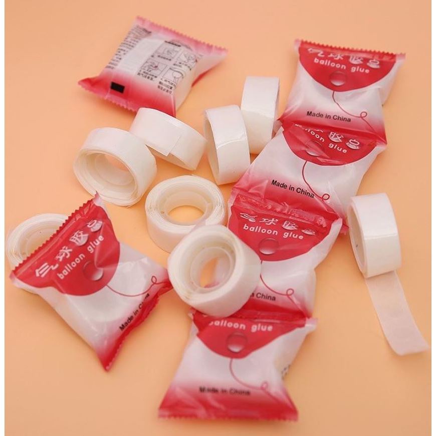 100pcs Points Balloon Attachment Glue Dot Attach Balloons To Ceiling or Wall Balloon Stickers Birthday 超粘双面胶点 (179L)