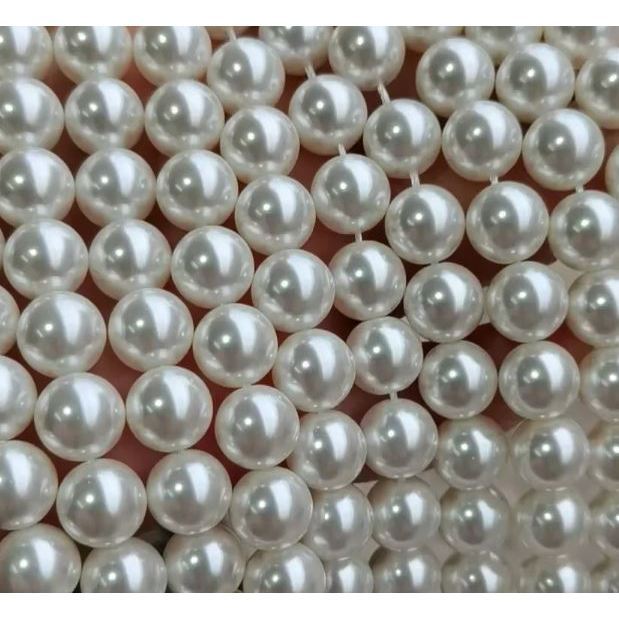 3/4/6/8/10/12/14mm Imitation Pearl Beads Line Chain Trim pearls for craft DIY Wedding Bride Bouquet Deco 圆型珍珠链条 (1171L) - Image 16
