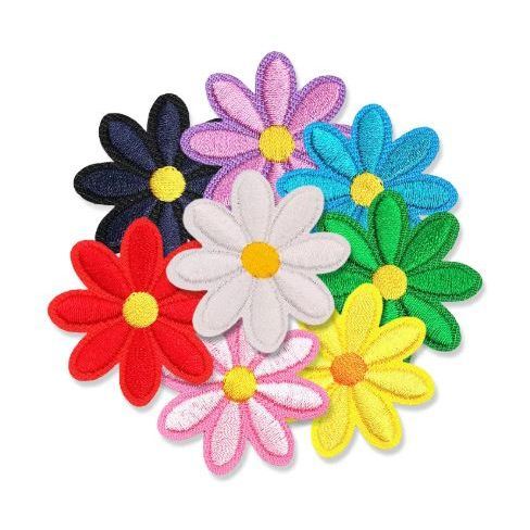 3.5cm Daisy Sunflower Flower Embroidery Patch Iron On Patches For Clothing Thermoadhesive Patches On Clothes DIY(3086L) - Image 2