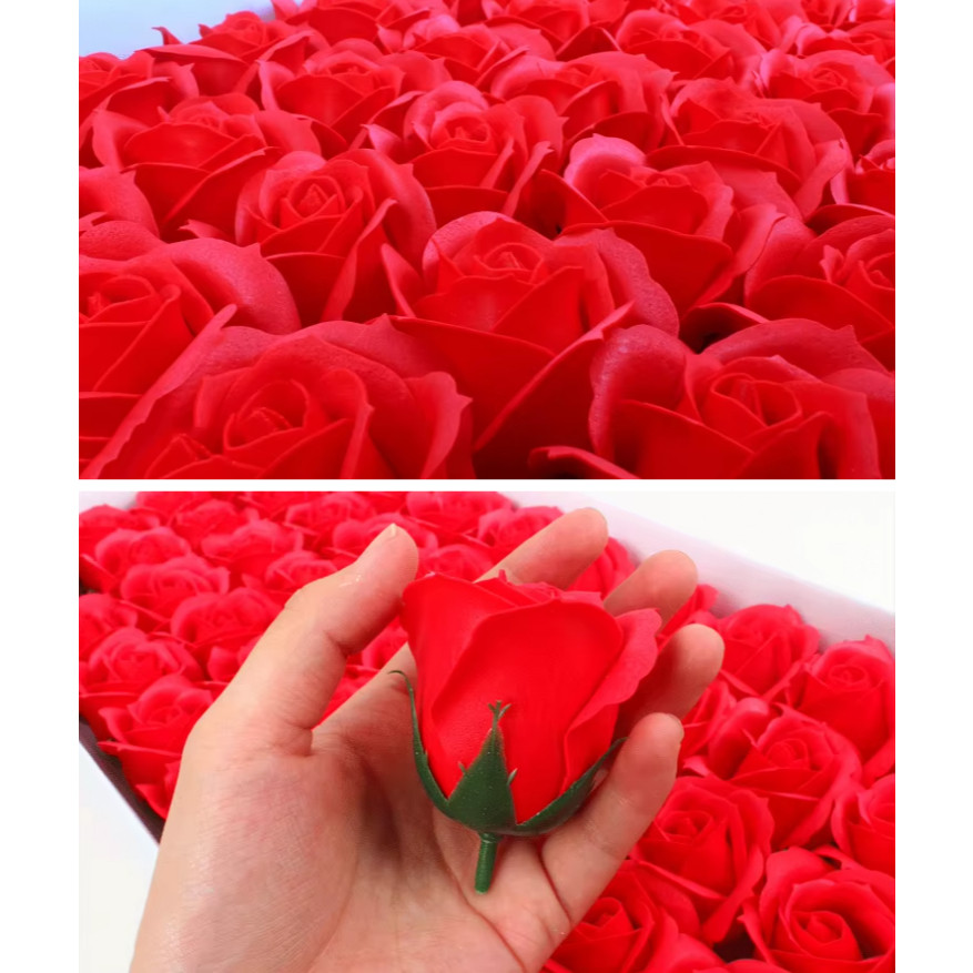 New 4.5cm Rose Soap Flower Romantic Wedding Party Gift Handmade Flower Petals real touch flowers (586L) - Image 7