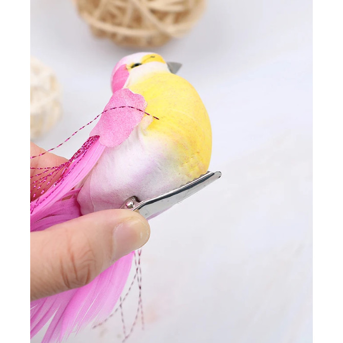 Simulation Birds Foam Artificial Bird Hanging Ornaments New year Christmas Tree Decorative Birds for Home Garden (4038L) - Image 9