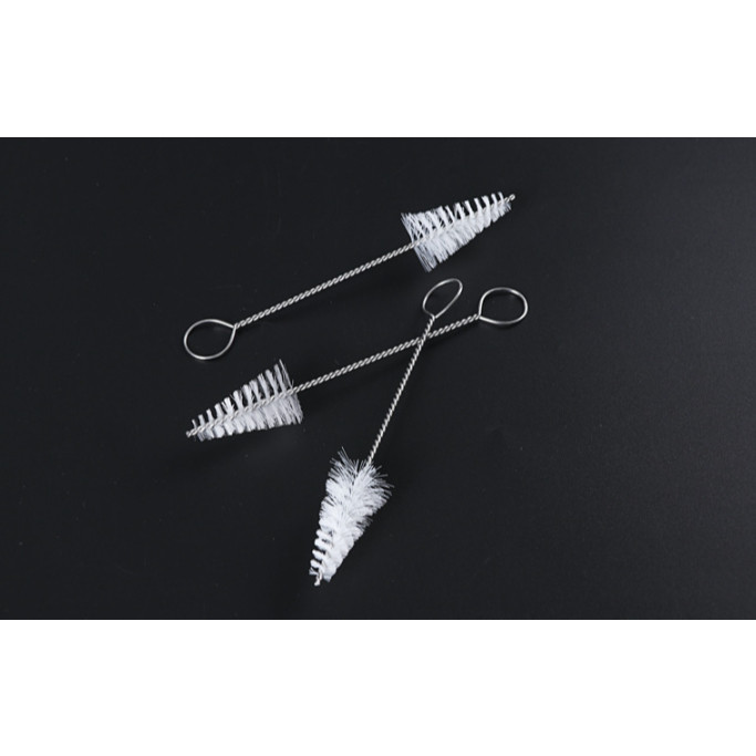 1Pc Household Nylon Spiral Brushes for Keyboards Jewelry Stainless Steel Feeding Bottle Cleaning Brush (2462L) - Image 2
