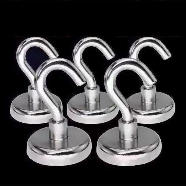 2pc Magnet Hook Wall Hanging Hooks Suction Cup Hook Swivel Hooks Cabinet Hooks Multi-Functional Hooks Door Hook (3214L) - Image 5