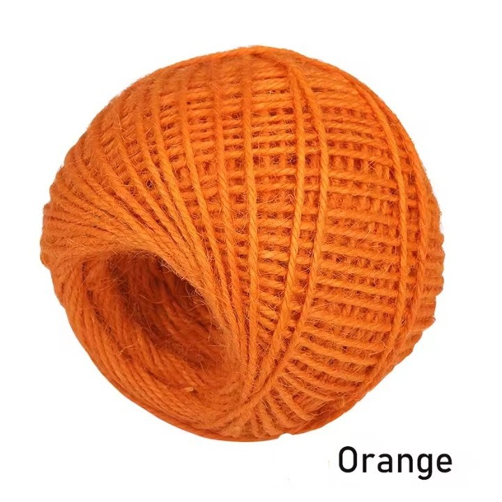 50Meters 2mm Colorful Natural Jute Cord Burlap Twine Rope For Handmade Gift Wrap DIY Crafts Home Wedding 彩色麻绳 (1980L) - Image 16