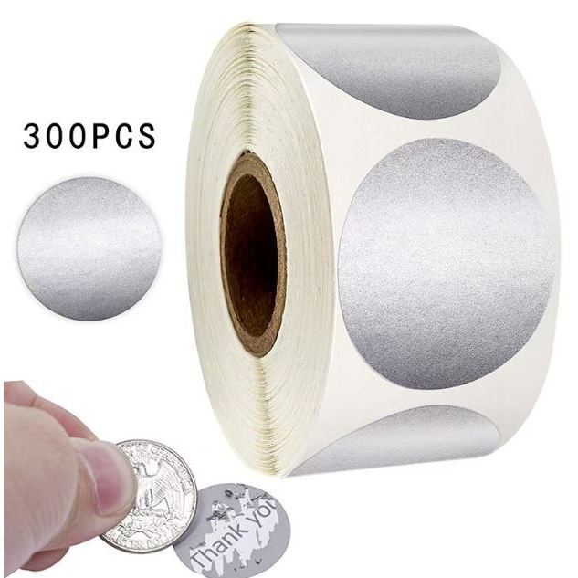 Round rectangle Scratch Off Stickers Surprise Labels Secret Code Cover Sticker Activity Card Self-Adhesive Sticker(3185L - Image 13