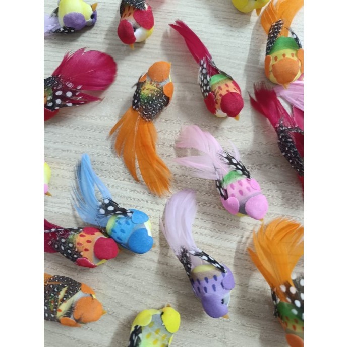 Foam Artificial Birds Wedding Christmas Tree Decor DIY Scrapbooking Wreath (4040L) - Image 4