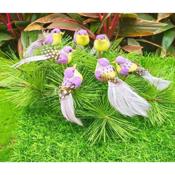 Foam Artificial Birds Wedding Christmas Tree Decor DIY Scrapbooking Wreath (4040L) - Image 12