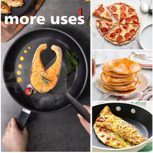 Non-Stick Silicone Turners Spatula Heat Resistant Cooking Shovel Beef Meat Egg Frying Scraper Shovels Kitchen (3191L) - Image 4