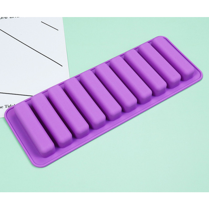 Homemade Kitchen Baking Ice Grid Abrasive 10 Long Strips Food Grade Silicone Finger Biscuit Mold Silicone Mold (2425L) - Image 10