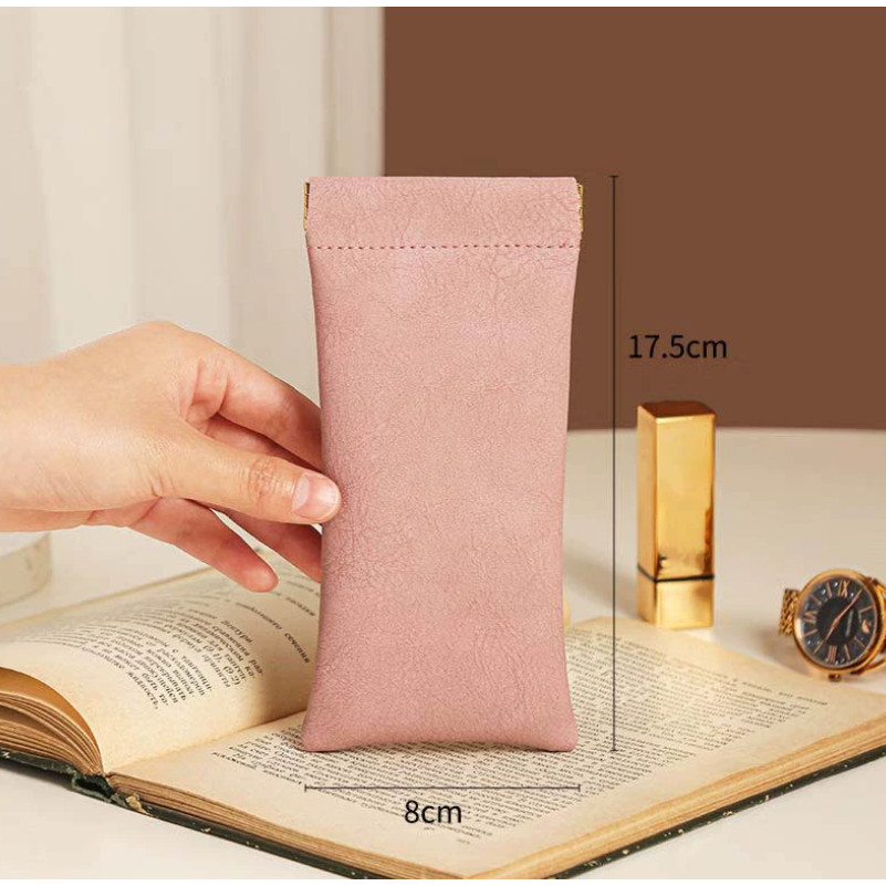 Glasses Bag Sunglasses men's and women's Storage Set Elastic Plate Mouth Automatic Closing Glasses Storage Bag (4047L) - Image 10