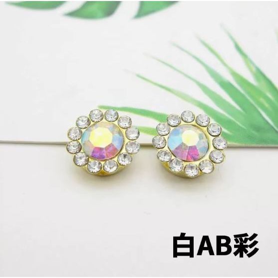 5pcs 10mm Flower Rhinestones Beads Jewelry Making Silver Gold Claw Flatback Crystal Cabochon Sew On Hair Clip (3241L) - Image 12