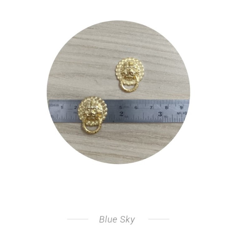 Gold and silver vault door springs, lion head handles, small pull rings, door and window 金银财库门弹簧狮子头拉手小拉环门窗配件 (4029L) - Image 12