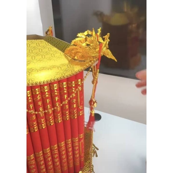 Plastic Golden Dragon and Phoenix Double-Sided 3D Ornament 塑料金龙凤凰双面立体摆件 (4032L) - Image 5